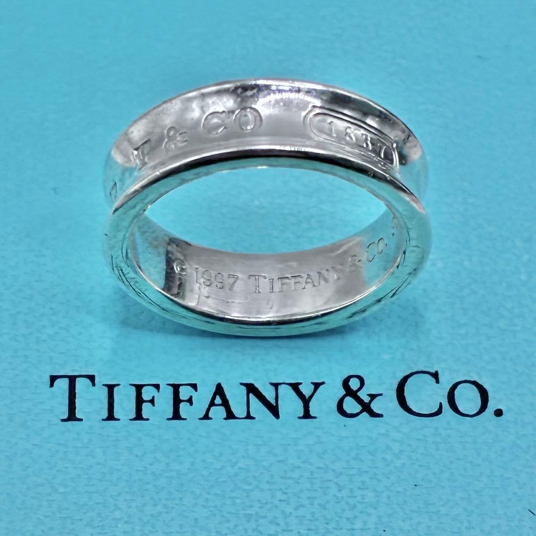 【大きいサイズ】ティファニー 20号 ナローリング シルバー 美品