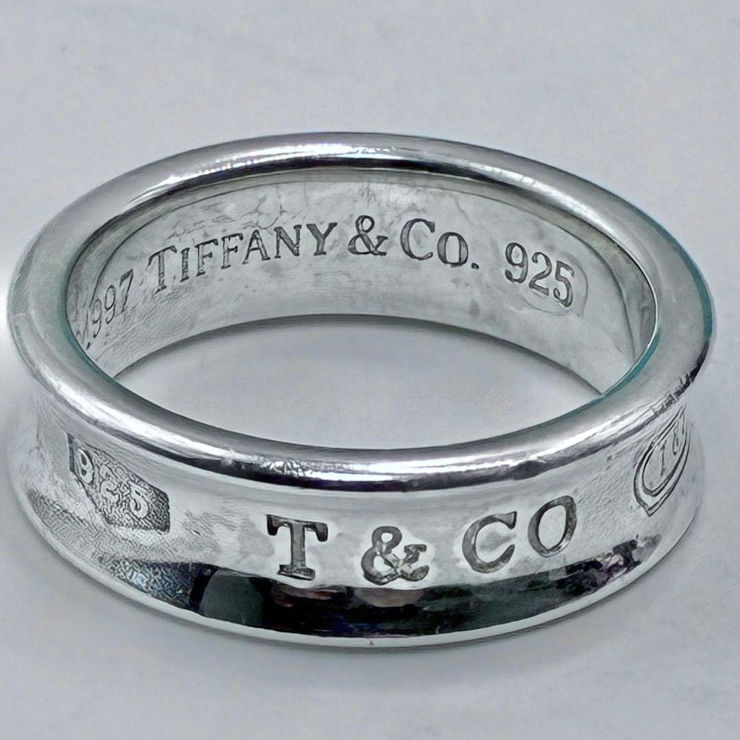 【大きいサイズ】ティファニー 20号 ナローリング シルバー 美品