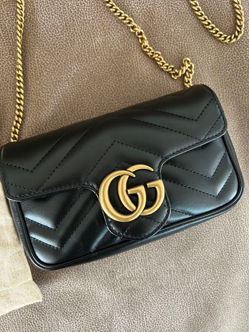 超美品　GUCCI マーモント スーパーミニバッグ すり替え防止対策済み