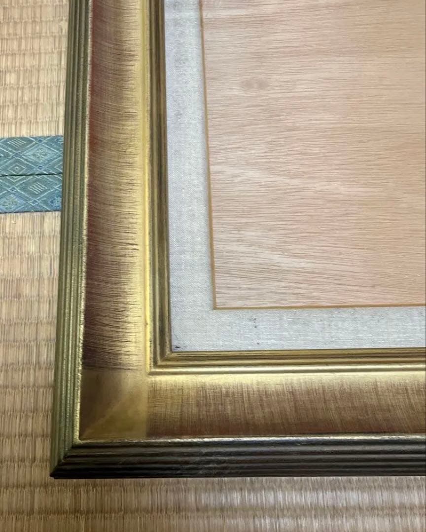 金色 木製 油彩額縁　F15