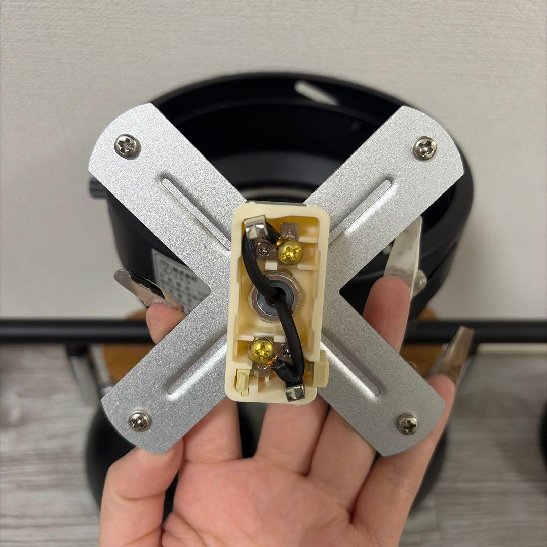 NITORI スポットライト 4灯 黒 金属 木材