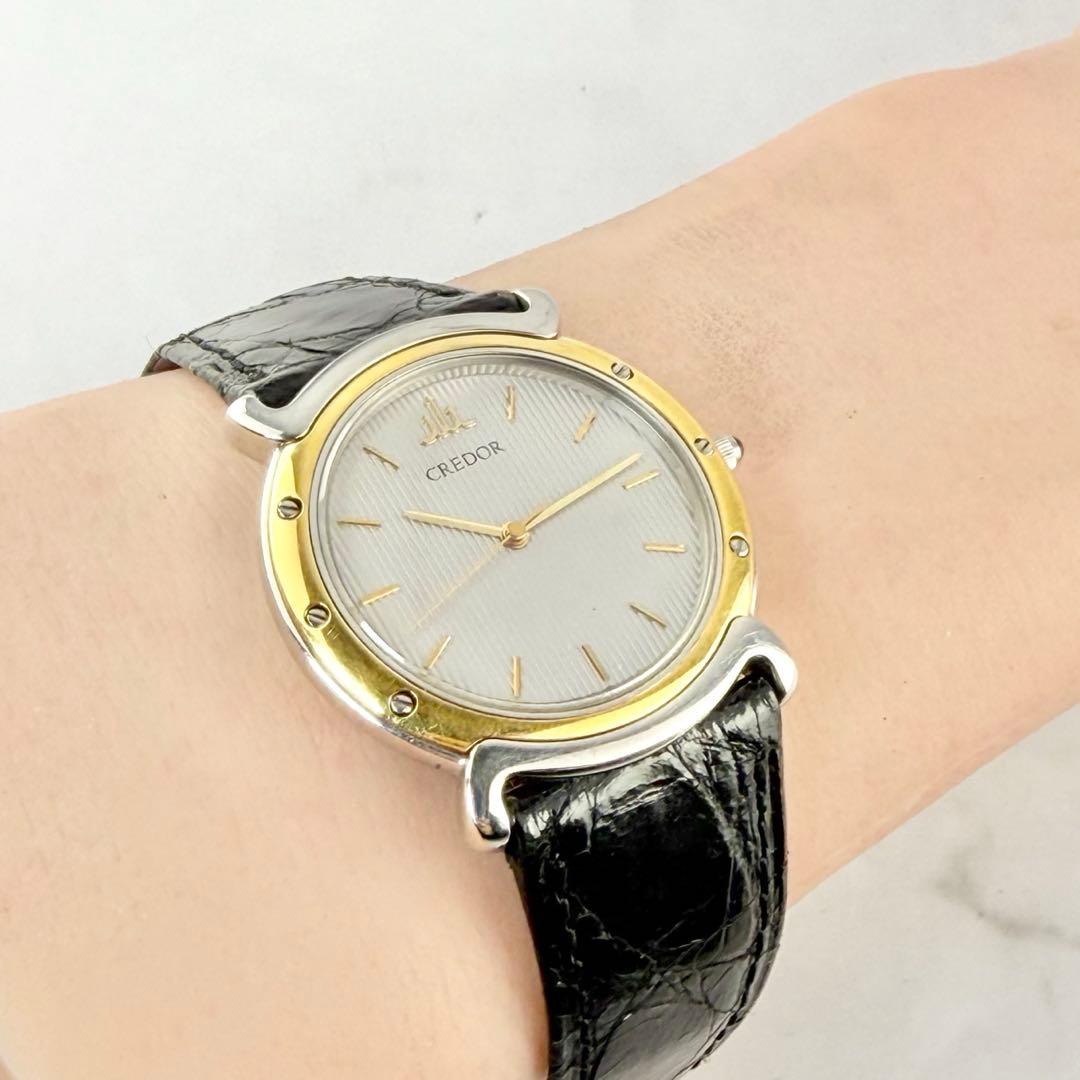 【新品電池】 セイコー クレドール 18KTベゼル 9571-6010 QZ