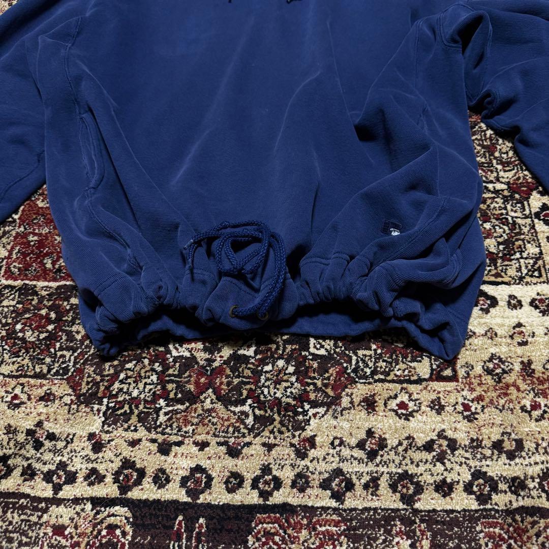 希少 90s russell athletic ラッセル フーディー XL 紺