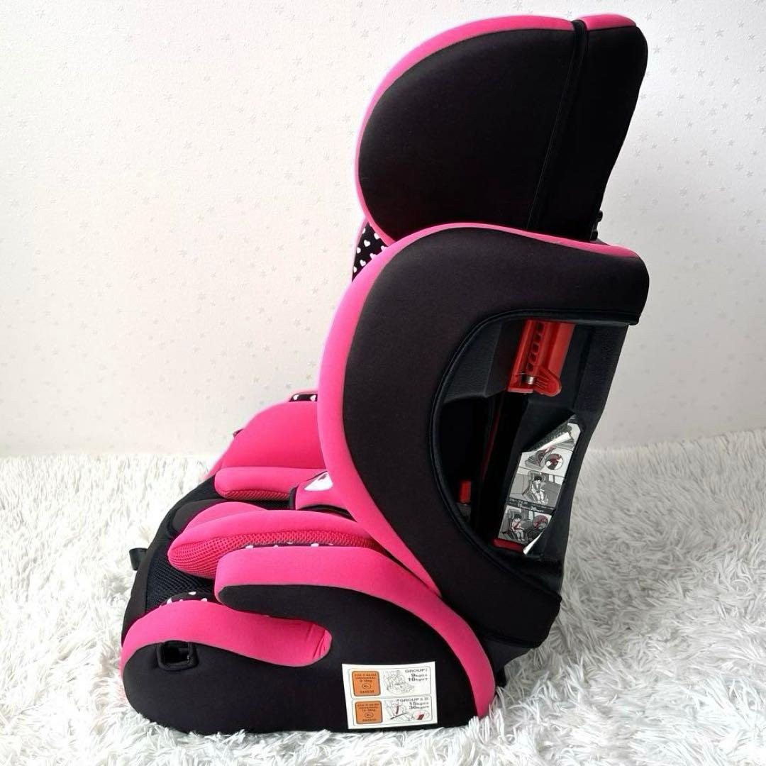 極美品✨【廃盤】HG ミニーマウス チャイルドシート 限定モデル 西松屋　ピンク