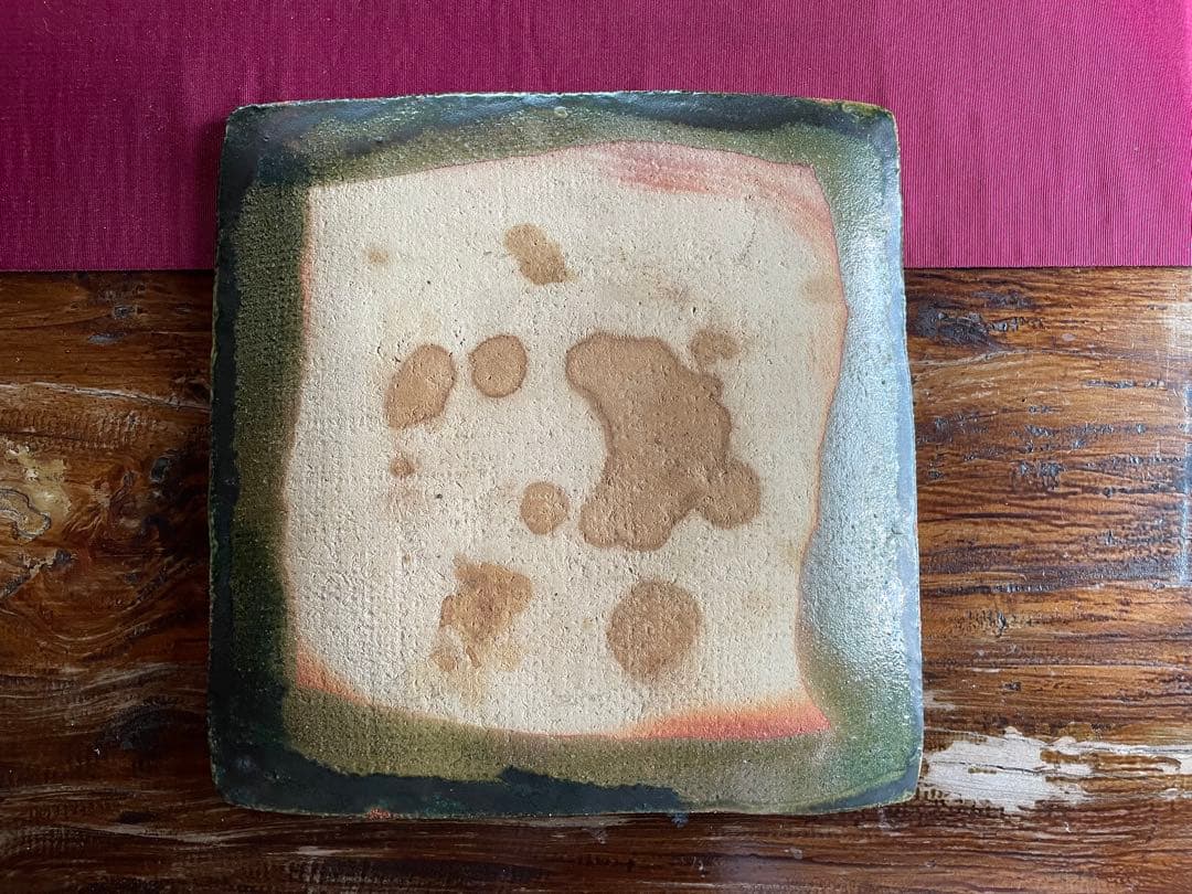 大嶺實清さんの角皿　登窯作品