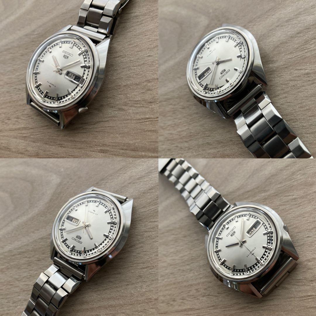 セイコー5 23石変わり文字盤　特徴的なラグ形状