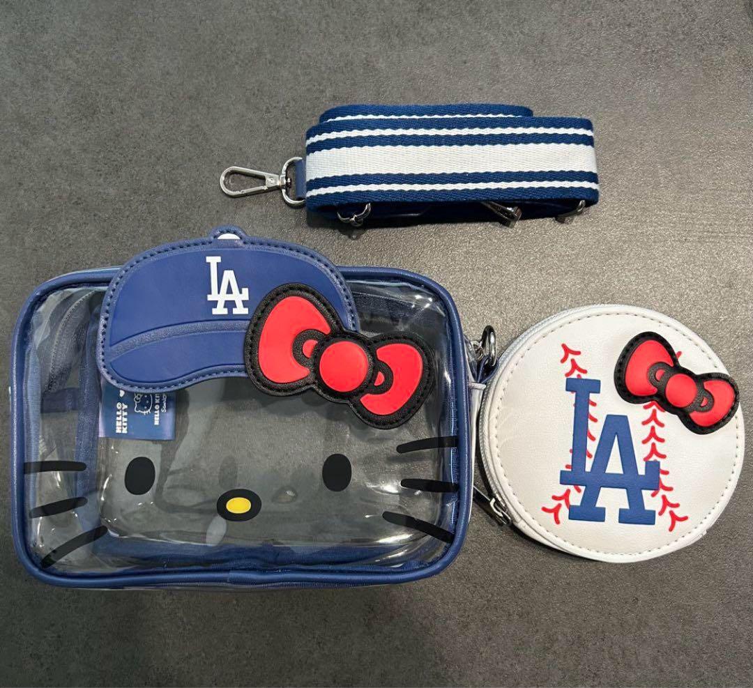 ドジャース × Hello Kitty クロスボディバッグ ポーチ 新品未使用