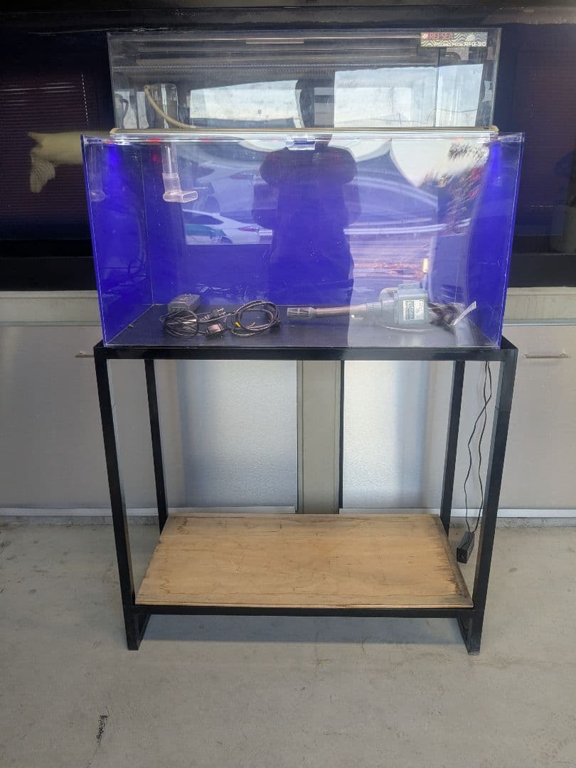 900*450*H450mm(t=5mm)アクリル水槽 フルセット