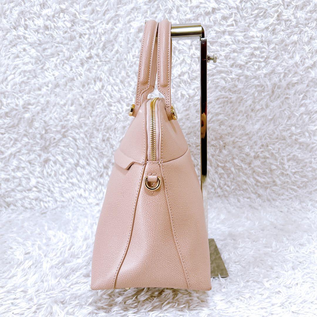 美品✨FURLA パイパー 2way ハンドバッグ　ピンク