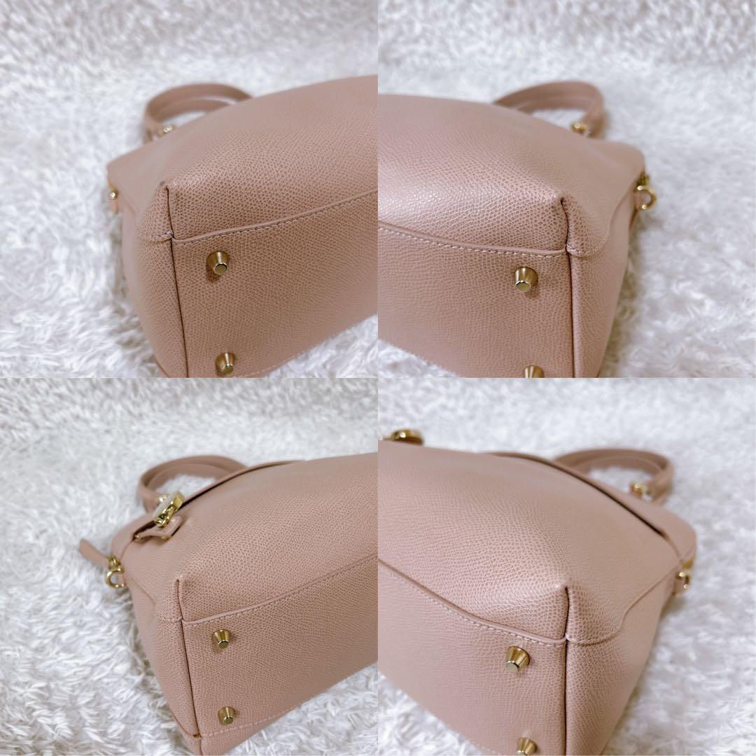 美品✨FURLA パイパー 2way ハンドバッグ　ピンク