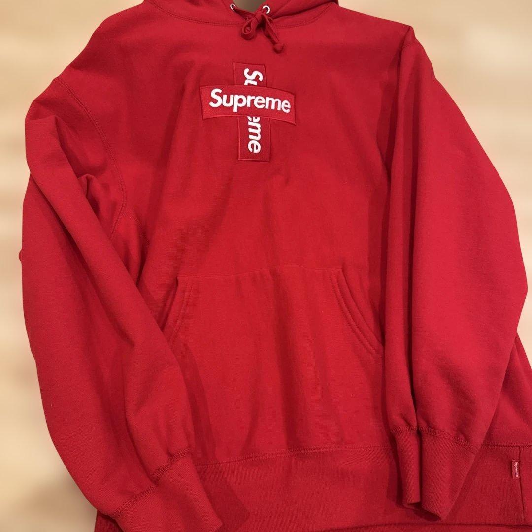 Supreme ボックスロゴレッド パーカー