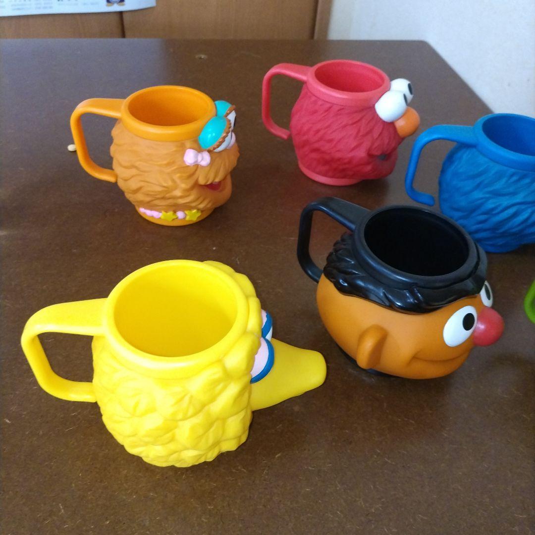 h*6様 セサミストリート 3Dフェイスマグカップ 6個セット