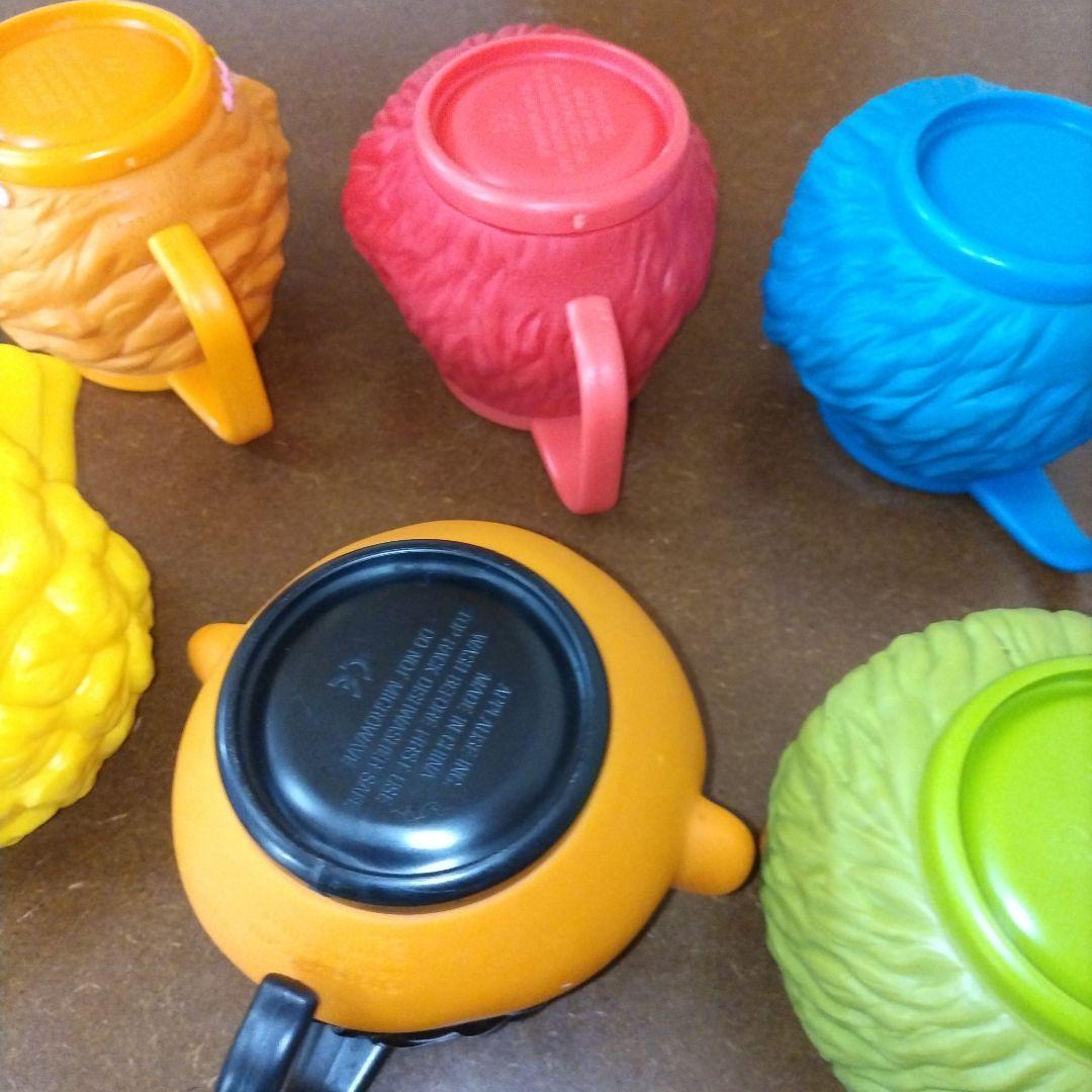 h*6様 セサミストリート 3Dフェイスマグカップ 6個セット