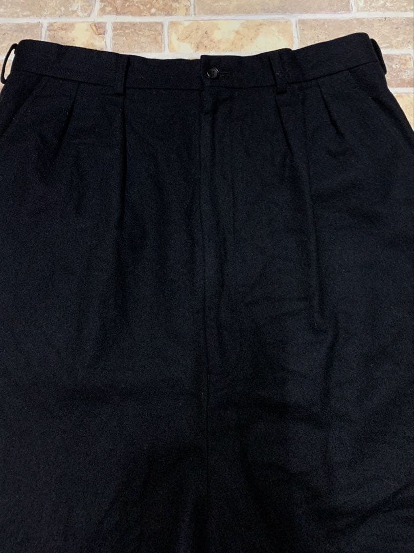 コムデギャルソン オム 19AW ウール フラノ2タック サルエル パンツ