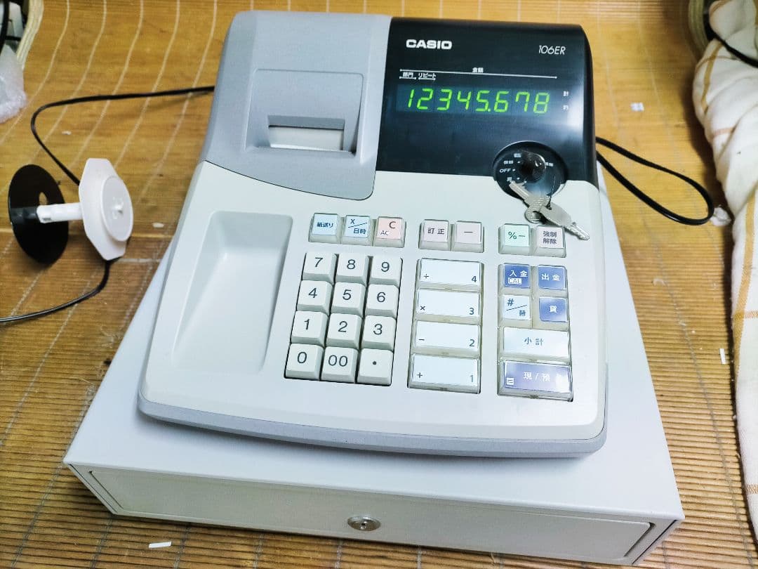 カシオレジスター　106ER　簡単便利特殊　送料込　925666