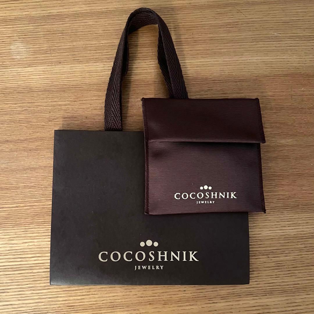 【COCOSHNIK】シルバー ホロウフープピアス トラペーズ