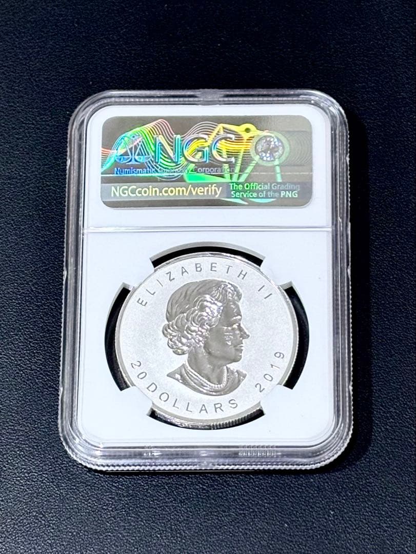か*ず様 メイプルリーフ金貨発行40周年 20ドル銀貨 1oz