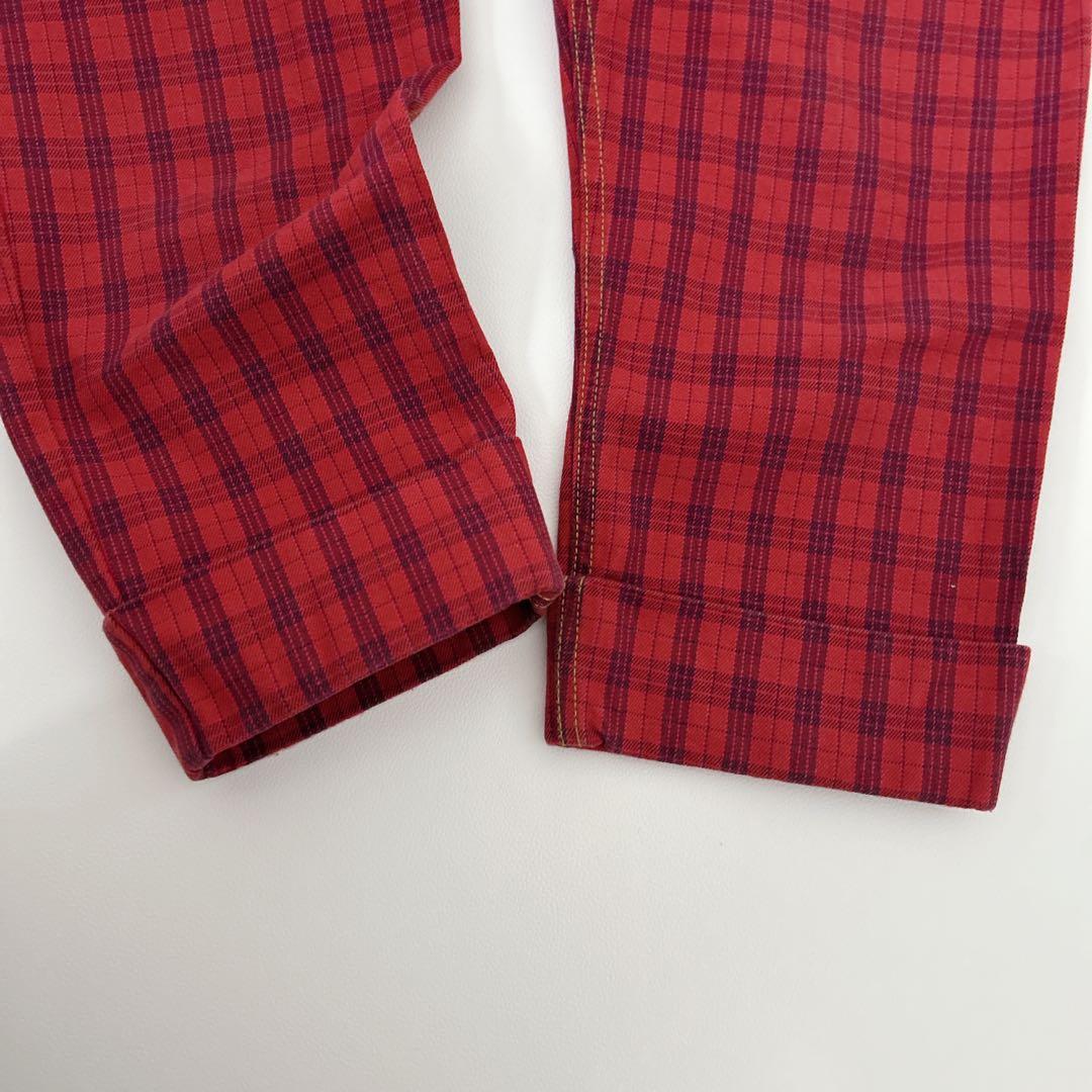 ヴィヴィアンウエストウッド　ビッグタックトラウザー　チェック　オーヴ　パンツ