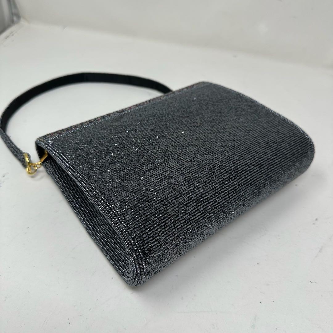 【美品】 KATORIYA ビーズバッグ 2way ショルダー付き 希少 h6