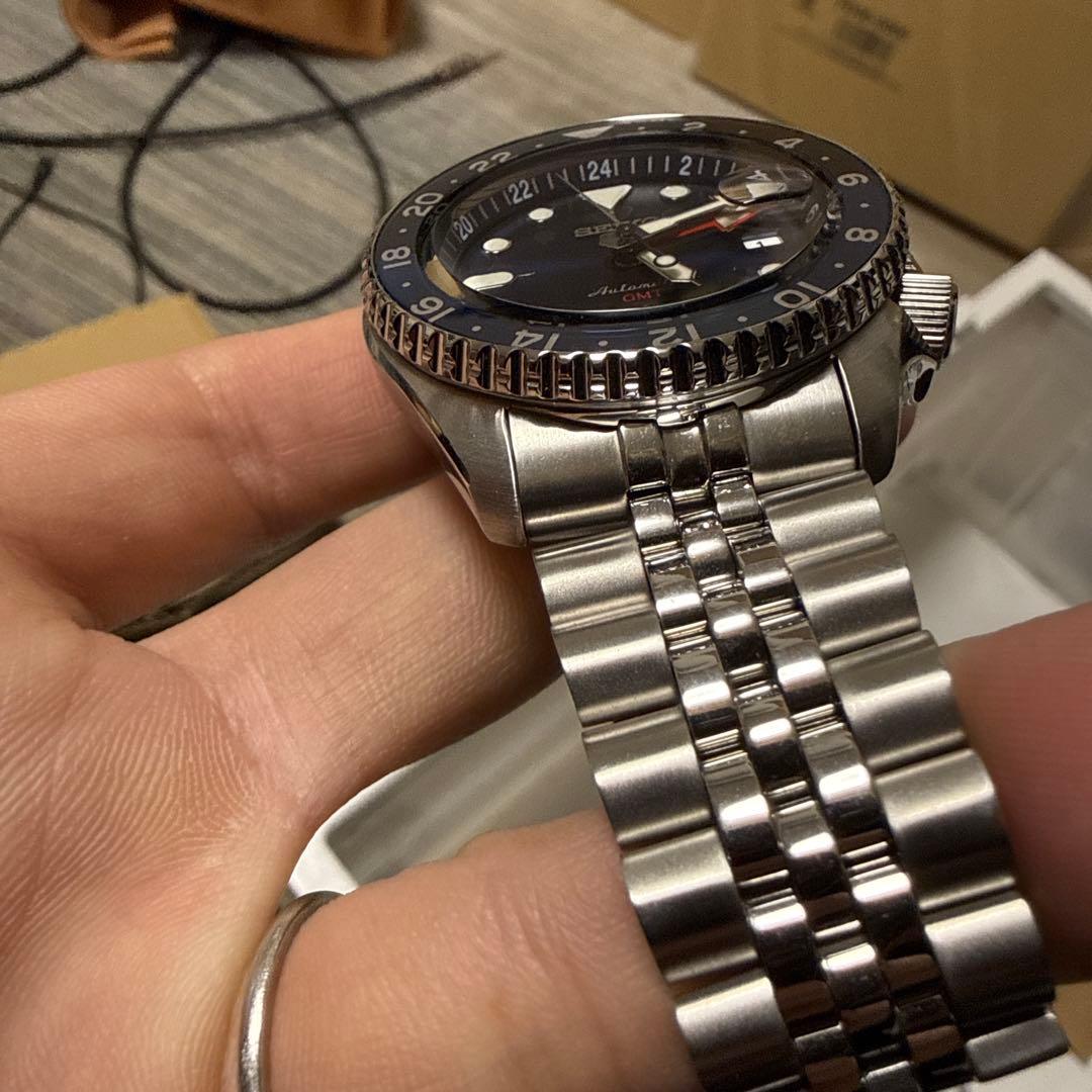 SEIKO5 GMT 青黒