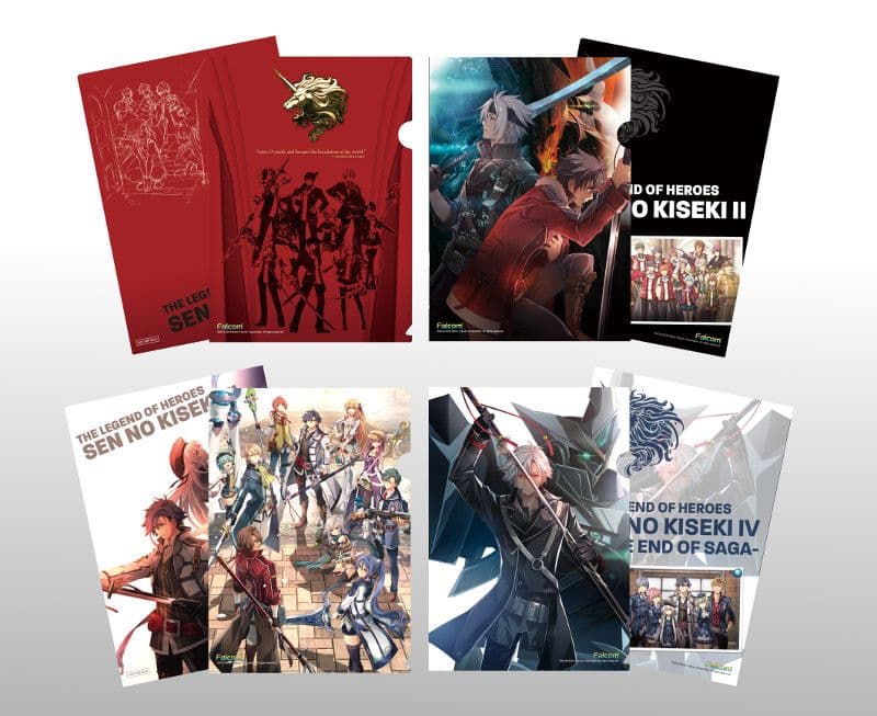 PS4 英雄伝説 閃の軌跡Ⅳ 4 抽選会 限定 メモリアル クリアファイル 4枚