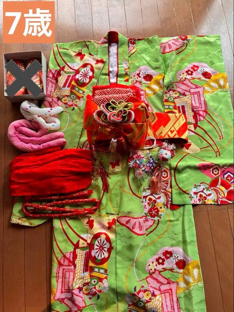七五三 7歳着物セット 古典柄レトロ