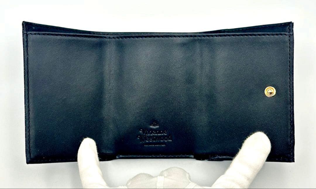 【新品★希少】Vivienne Westwood 三つ折り財布 黒 ブラック