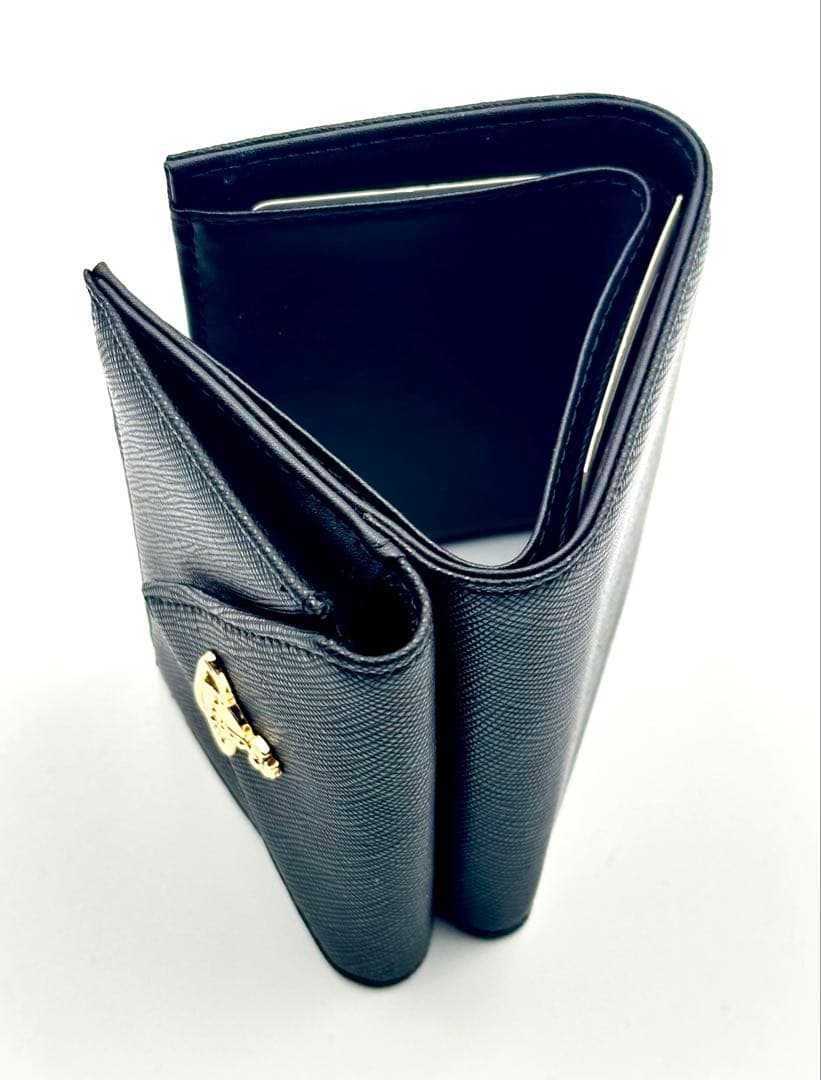 【新品★希少】Vivienne Westwood 三つ折り財布 黒 ブラック