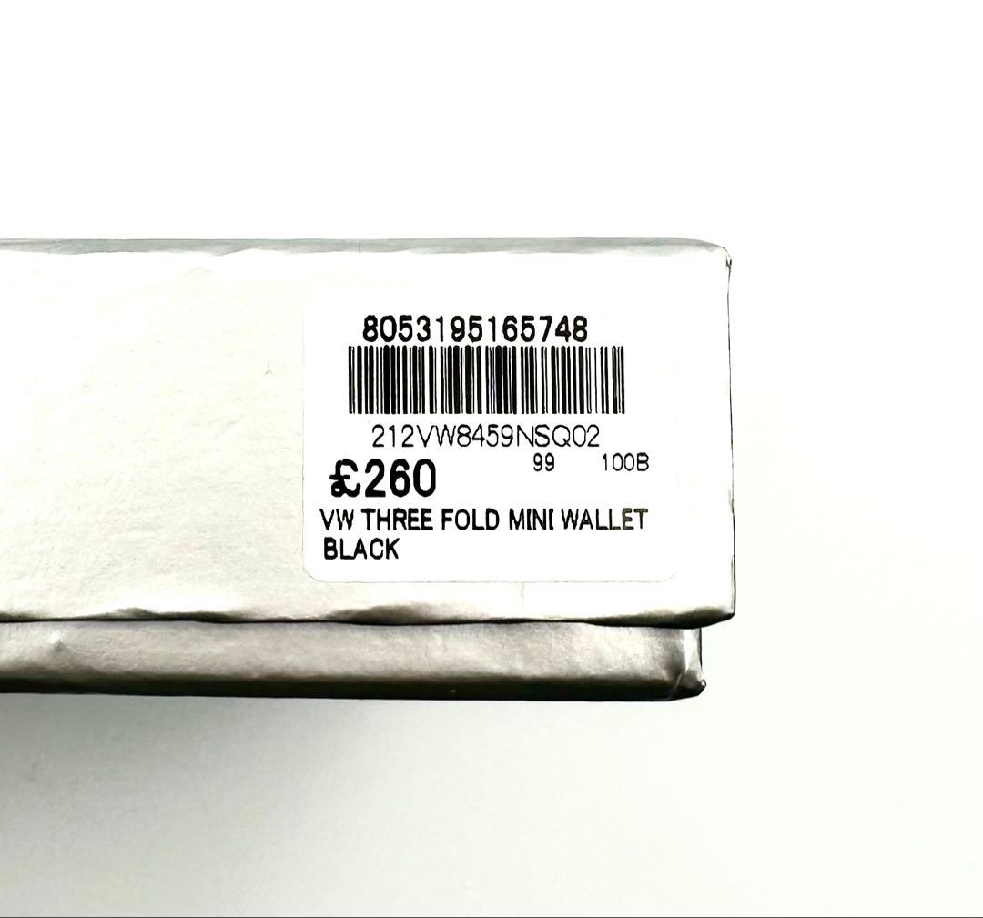 【新品★希少】Vivienne Westwood 三つ折り財布 黒 ブラック