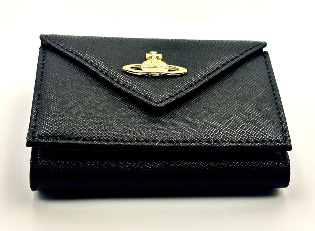 【新品★希少】Vivienne Westwood 三つ折り財布 黒 ブラック