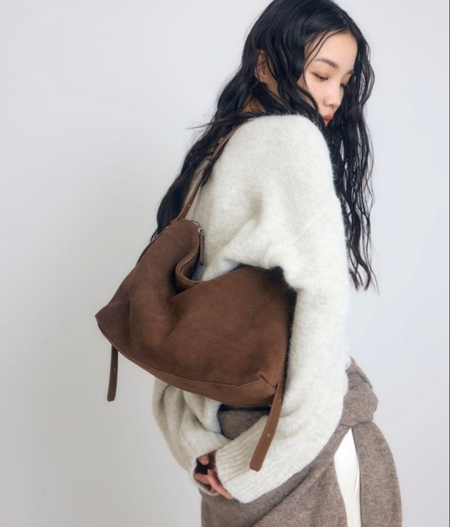 【牛革】ミニマルショルダーバッグ ボンジュールサガン brown