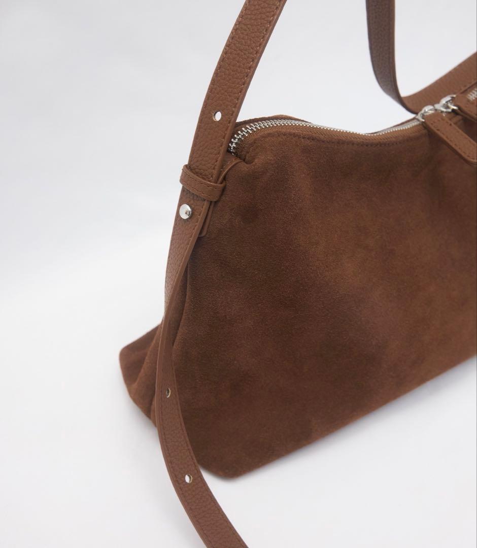 【牛革】ミニマルショルダーバッグ ボンジュールサガン brown
