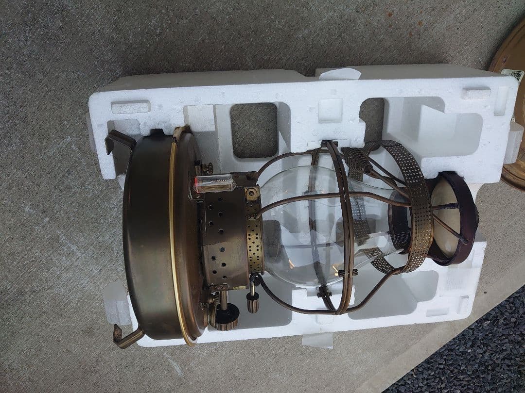 真鍮製　石油ストーブ　日本船燈　フリージア