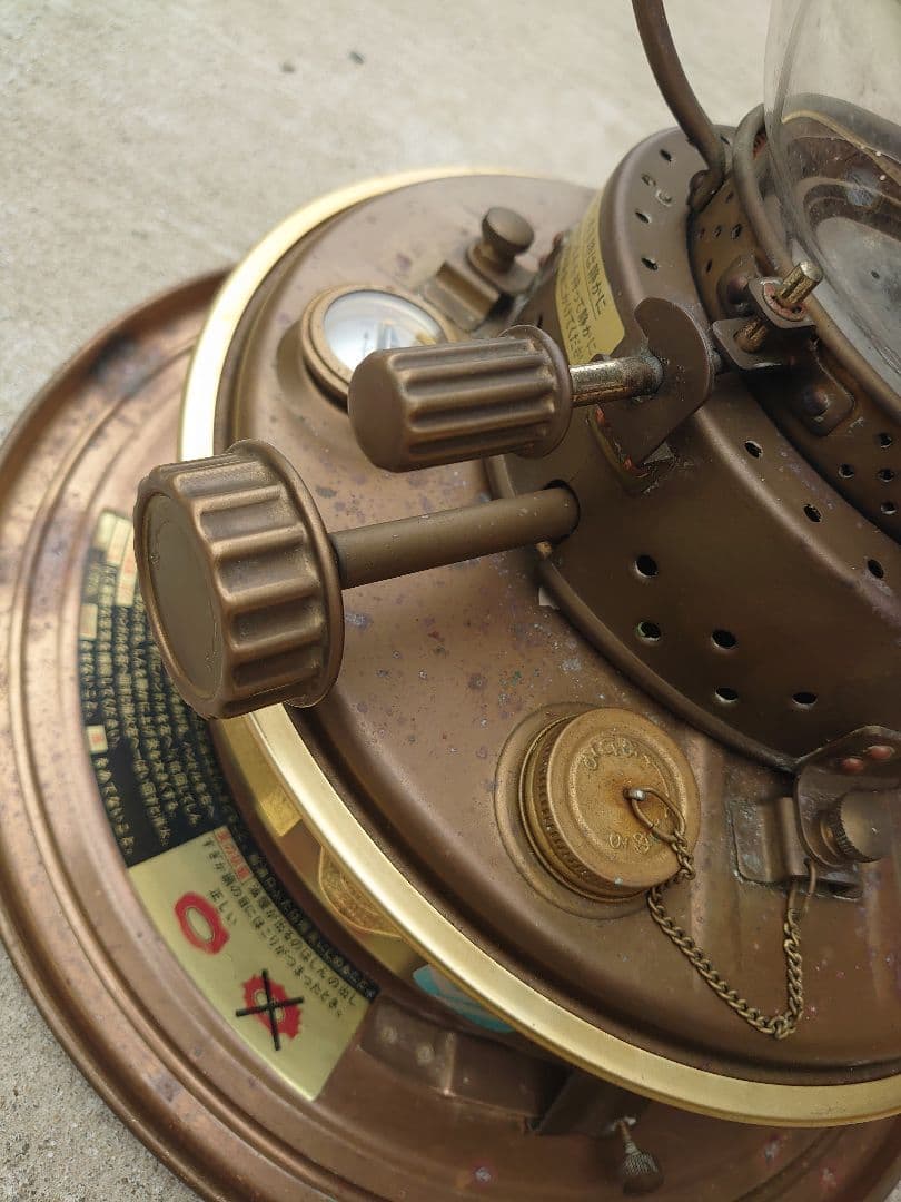 真鍮製　石油ストーブ　日本船燈　フリージア