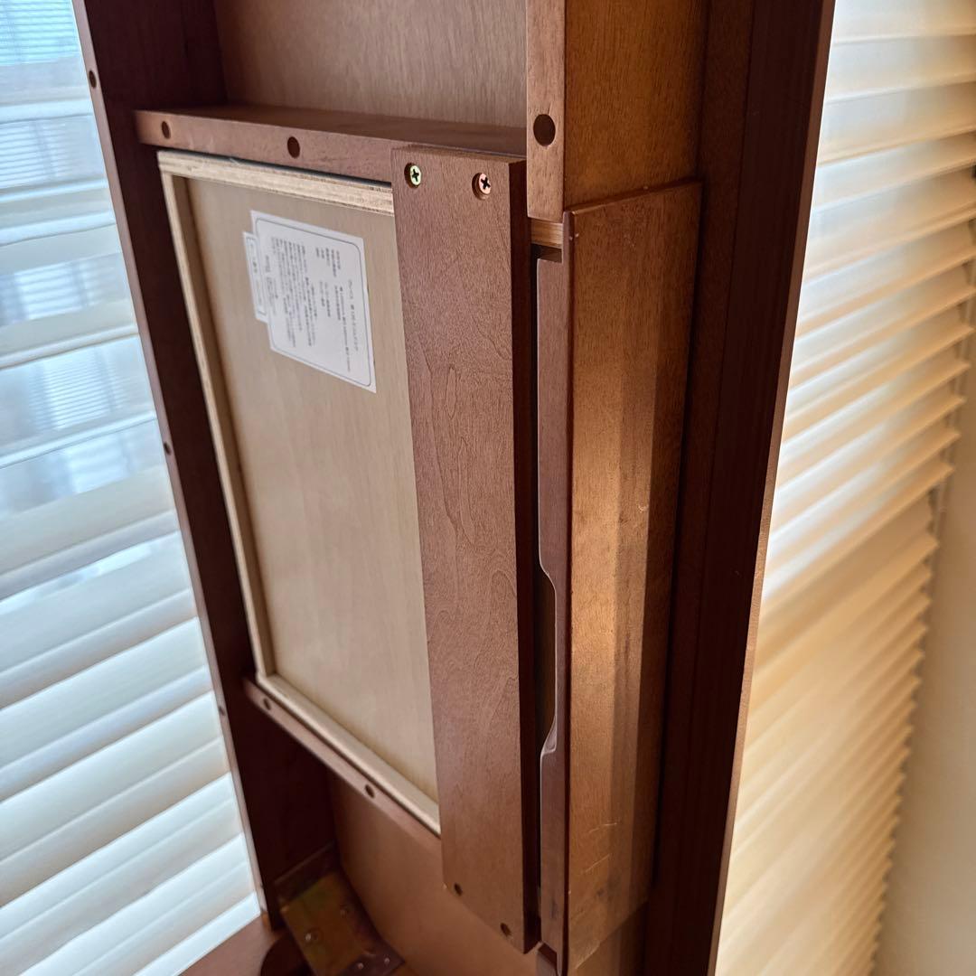 【完成品・組立不要】グレイス幅120cmスリムデスク天然木引き出し