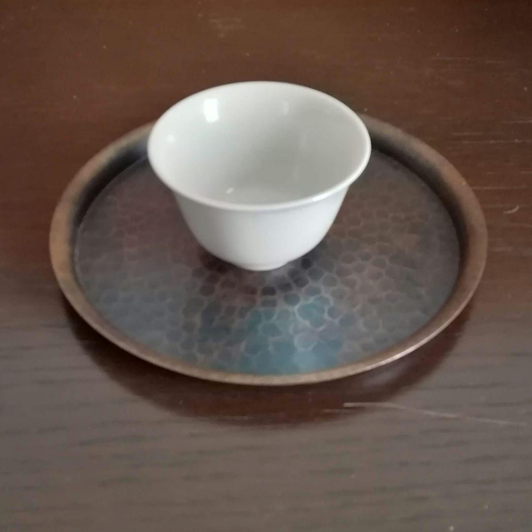 鎚起銅器　玉川堂　お盆　トレー　煎茶道具　和骨董　アンティーク