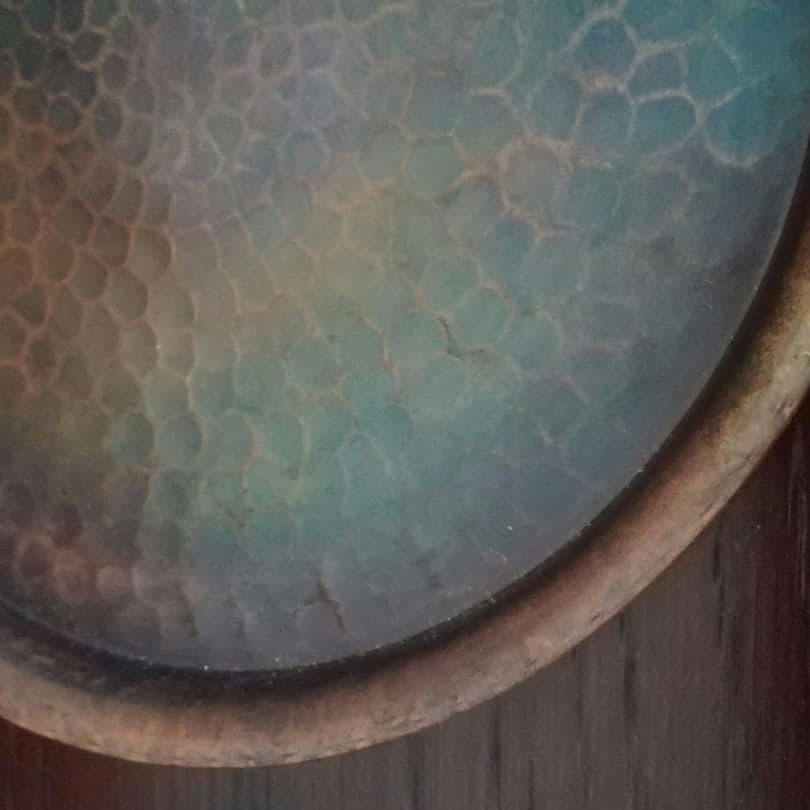 鎚起銅器　玉川堂　お盆　トレー　煎茶道具　和骨董　アンティーク