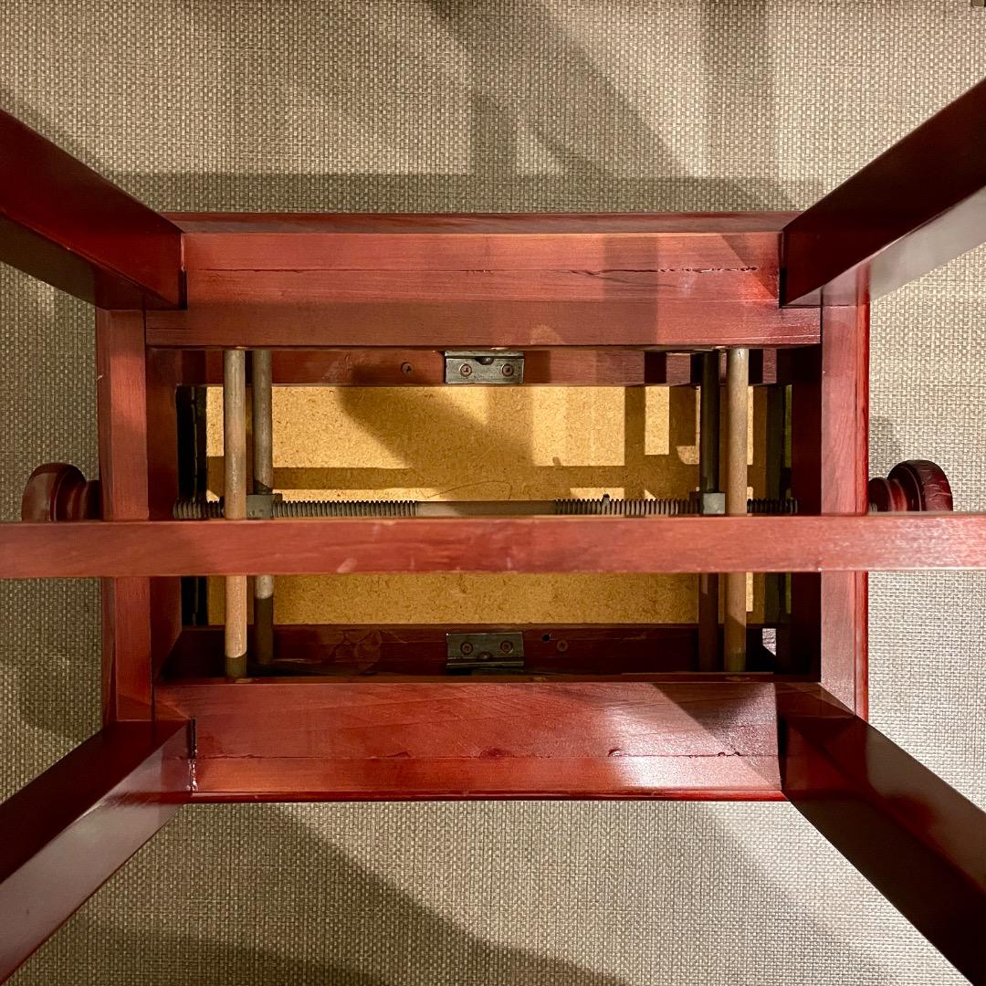 【手渡し限定】ディスカチャーチ ピアノ椅子 高低自在椅子 緑 茶 イタリア製