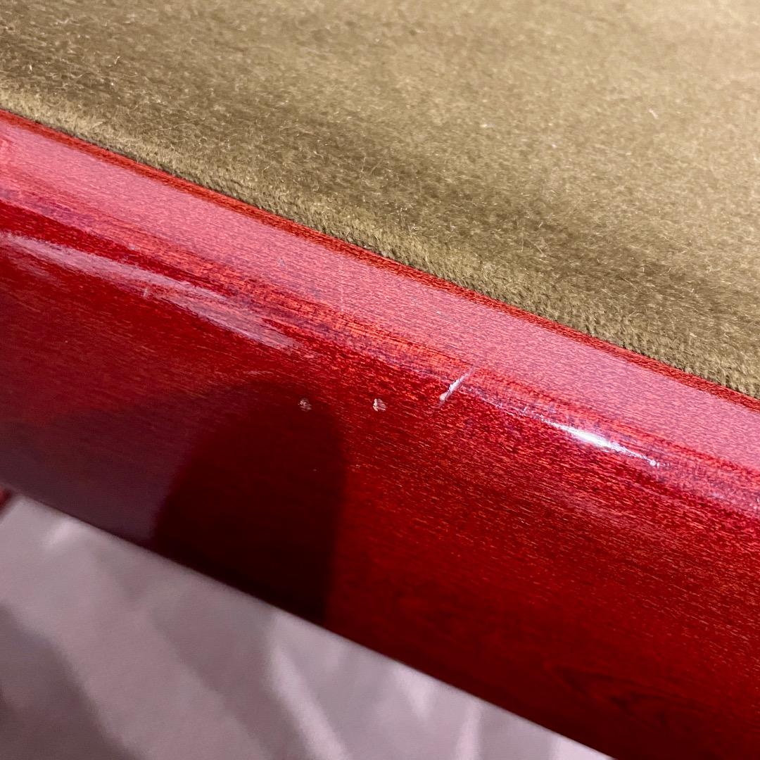 【手渡し限定】ディスカチャーチ ピアノ椅子 高低自在椅子 緑 茶 イタリア製