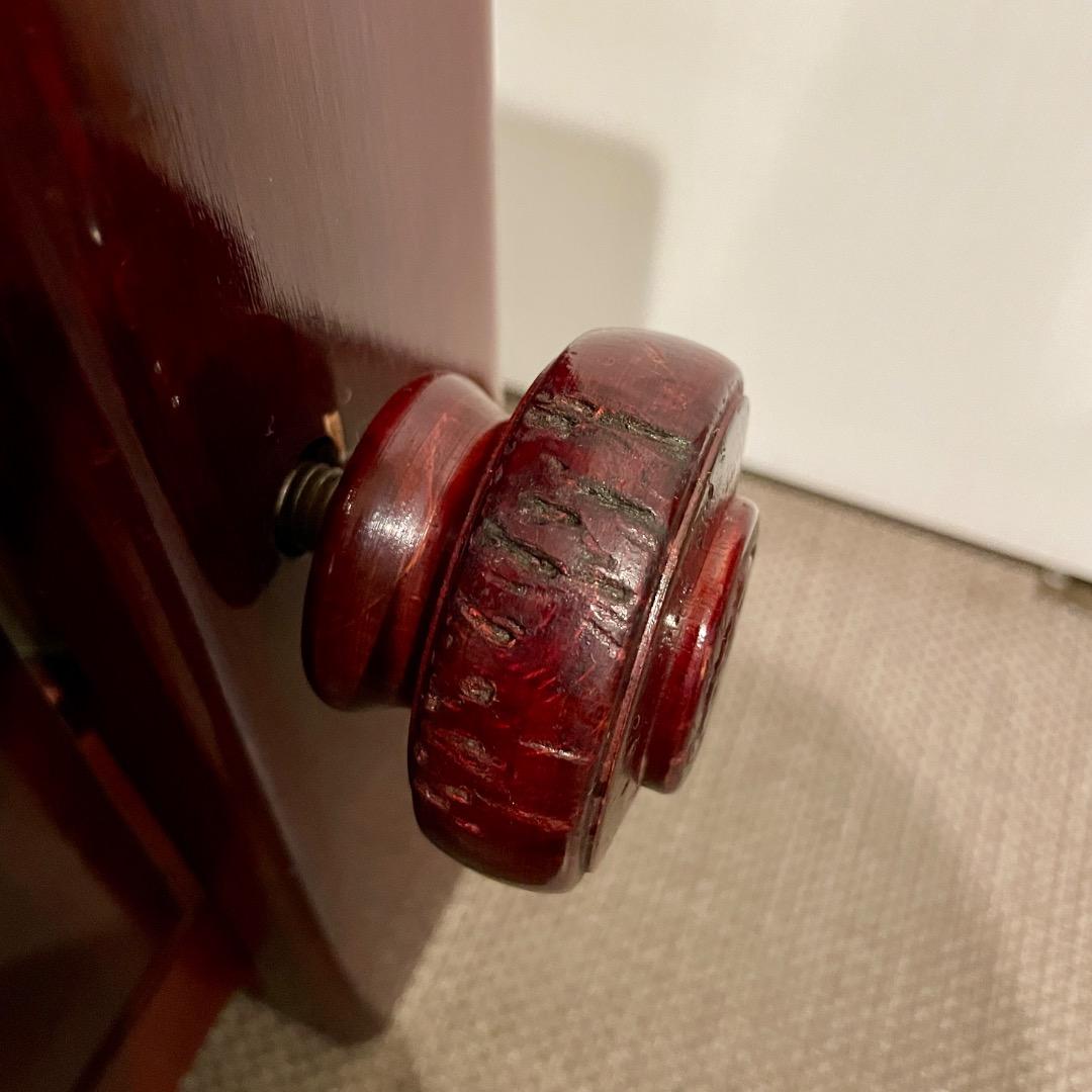 【手渡し限定】ディスカチャーチ ピアノ椅子 高低自在椅子 緑 茶 イタリア製