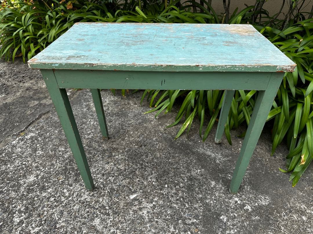 フランスアンティーク木製テーブル 引き出し付き/作業台/1人用/デスク/机