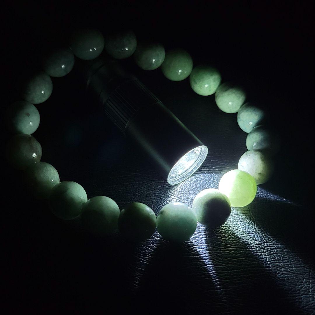 10㍉玉:サイズ16~17cm　糸魚川翡翠ブレスレット　BR0021