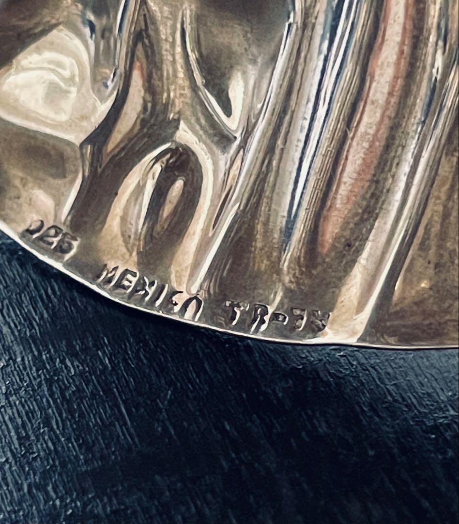 【本日限定価格】ヴィンテージ シルバーバングル　メキシコシルバー　カフバングル