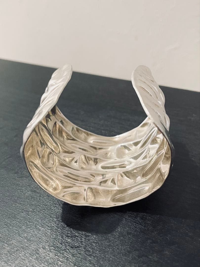 【本日限定価格】ヴィンテージ シルバーバングル　メキシコシルバー　カフバングル