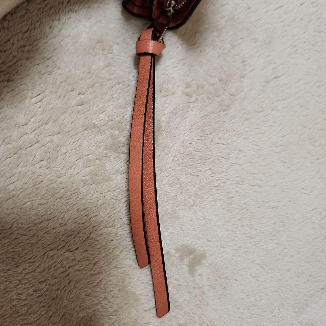 LOEWE アナグラム 二つ折り財布 ベージュ×ピンク コンパクトウォレット