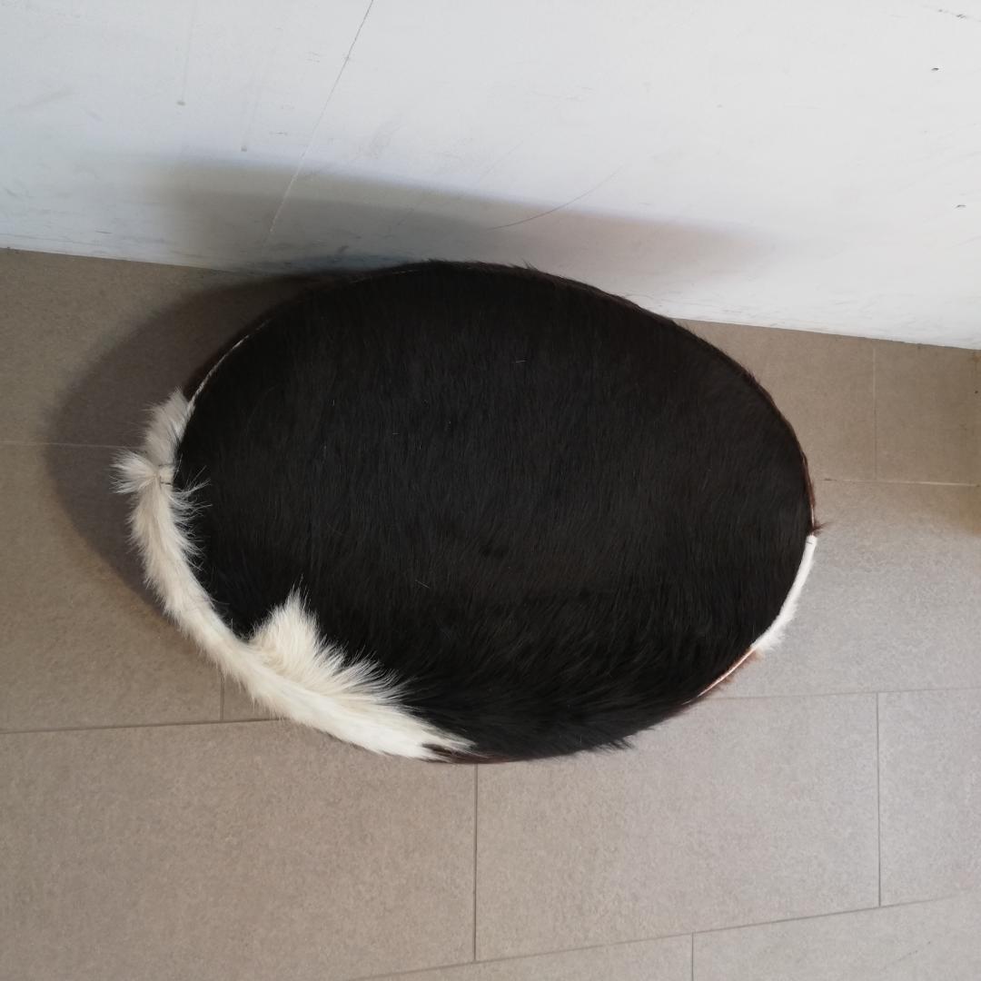 期間限定値下 希少♠IKEA/イケア　牛革　ハラコスツール　廃番品