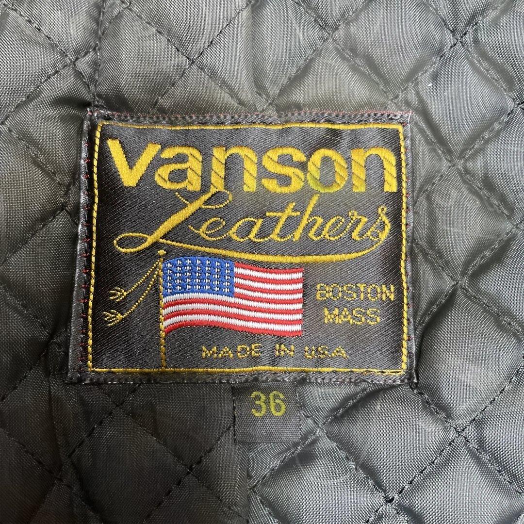 ジ*ル様 Vanson ビンテージ レザージャケット シングルライダース 36