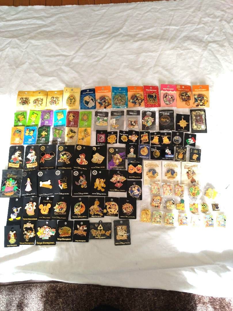 ディズニーピンバッジ 98個 未使用保管品