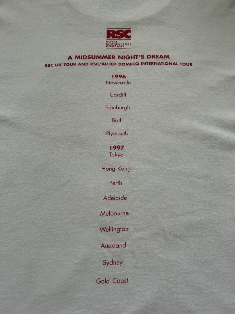 SCREEN STARS 90s Tシャツ シェイクスピア シングル