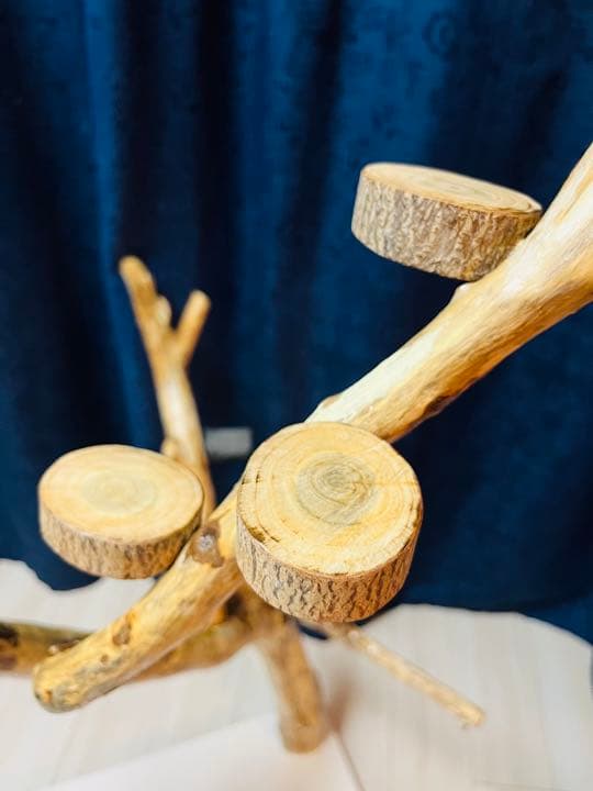 150cmハンドメイドバードアスレチック 鳥インコ止まり木 小型 中型 大型兼用